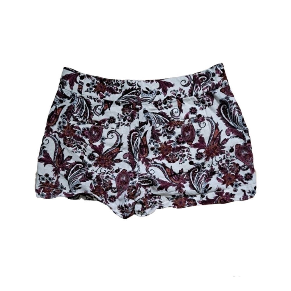 LOFT Paisley Low Rise Shorts - Picture 2 of 7